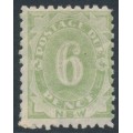 AUSTRALIA / NSW - 1891 6d green Postage Due, perf. 10:10, MH – SG # D6