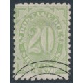 AUSTRALIA / NSW - 1891 20/- green Postage Due, perf. 10:10, CTO – SG # D10