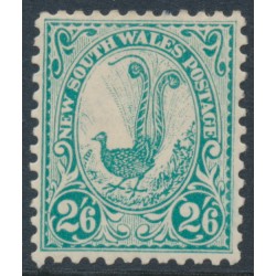AUSTRALIA / NSW - 1907 2/6 green Lyrebird, crown double-lined A watermark, MH – SG # 363