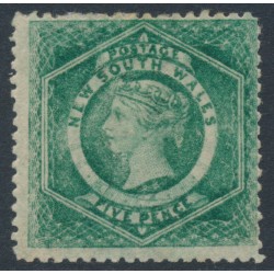 AUSTRALIA / NSW - 1866 5d sea-green Diadem, perf. 13:13, ‘5’ watermark, MH – SG # 162