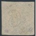 AUSTRALIA / NSW - 1854 6d olive-grey Diadem, imperforate, ‘6’ watermark, used – SG # 95