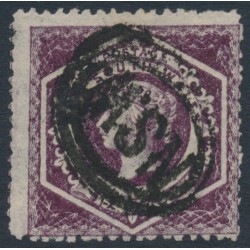 AUSTRALIA / NSW - 1866 6d purple Diadem, perf. 13:13, '5' watermark, used – SG # 165a