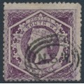 AUSTRALIA / NSW - 1866 6d purple Diadem, perf. 13:13, '12' watermark, used – SG # 165b