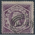 AUSTRALIA / NSW - 1866 6d purple Diadem, perf. 13:13, '12' watermark, used – SG # 165b