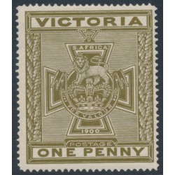 AUSTRALIA / VIC - 1900 1d (1/-) brown Anglo-Boer War Patriotic Fund, MH – SG # 374