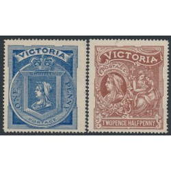 AUSTRALIA / VIC - 1897 Diamond Jubilee charity issue set of 2, MNG – SG # 353-354