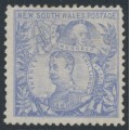 AUSTRALIA / NSW - 1890 20/- ultramarine Governors, perf. 12:11, MH – SG # 264ca