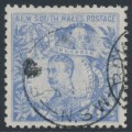 AUSTRALIA / NSW - 1890 20/- cobalt-blue Governors, perf. 11:11, used – SG # 264a