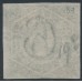 AUSTRALIA / NSW - 1854 6d greenish grey Diadem, imperforate, ‘6’ watermark, used – SG # 90