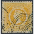 AUSTRALIA / NSW - 1862 8d bright yellow Diadem, perf. 13:13, ‘8’ watermark, used – SG # 167b