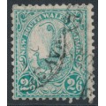 AUSTRALIA / NSW - 1907 2/6 green Lyrebird, crown double-lined A watermark, used – SG # 363