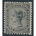 AUSTRALIA / NSW - 1884 1/- black QV, perf. 11:12, MH – SG # 237d
