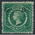 AUSTRALIA / NSW - 1884 5d green Diadem, perf. 10:10, o/p OS, MNG – SG # O7