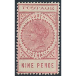 AUSTRALIA / SA - 1903 9d rosy lake Long Tom, thin POSTAGE, MH – SG # 283
