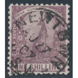 AUSTRALIA / NSW - 1907 1/- brown Kangaroo, double-lined A watermark, used – SG # 362