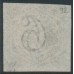 AUSTRALIA / NSW - 1854 6d bluish grey Diadem, imperforate, ‘6’ watermark, used – SG # 92