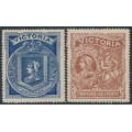 AUSTRALIA / VIC - 1897 Diamond Jubilee set of 2, MH – SG # 353-354