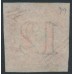 AUSTRALIA / NSW - 1854 1/- rosy vermilion Diadem, imperf., ‘12’ watermark, used – SG # 99