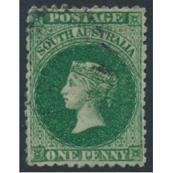 AUSTRALIA / SA - 1868 1d dark green QV, perf. 11½:12½, used – SG # 64