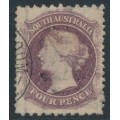 AUSTRALIA / SA - 1872 4d dull lilac QV, perf. 10:12½, used – SG # 103