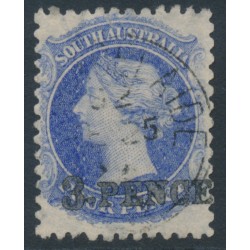 AUSTRALIA / SA - 1879 3d on 4d ultramarine QV, broad star watermark, used – SG # 112