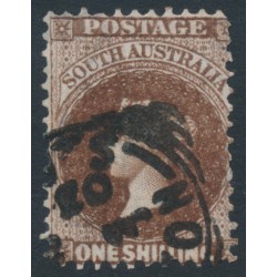 AUSTRALIA / SA - 1901 1/- dark brown QV, crown SA watermark, used – SG # 147