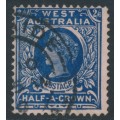 AUSTRALIA / WA - 1902 2/6 deep blue on rose QV, perf. 12½, used – SG # 125