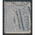 AUSTRALIA / VIC - 1867 2d grey QV, '8' watermark, used – SG # 117