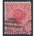 AUSTRALIA / VIC - 1883 4d rose-red QV, perf. 12½:12½, used – SG # 213