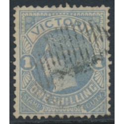 AUSTRALIA / VIC - 1886 1/- dull blue on lemon Stamp Duty, used – SG # 294a