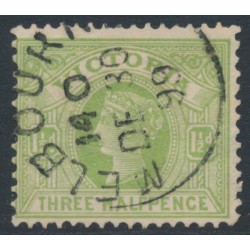 AUSTRALIA / VIC - 1899 ½d emerald QV, V crown watermark, used – SG # 331