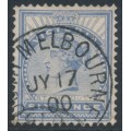AUSTRALIA / VIC - 1900 6d dull ultramarine QV, V crown watermark, used – SG # 365