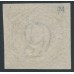 AUSTRALIA / NSW - 1854 6d grey Diadem, imperforate, ‘6’ watermark, used – SG # 94