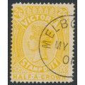 AUSTRALIA / VIC - 1900 2/6 yellow Stamp Duty, perf. 12½, CTO – SG # 370
