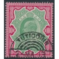 INDIA - 1909 10Rp green/carmine KEVII, used – SG # 144