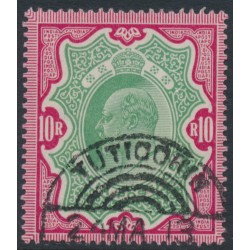 INDIA - 1909 10Rp green/carmine KEVII, used – SG # 144