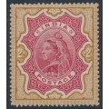 INDIA - 1895 2Rp carmine/yellow-brown QV, MH – SG # 107