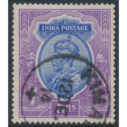 INDIA - 1913 5R ultramarine/violet KGV, single star watermark, used – SG # 188
