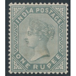 INDIA - 1883 1R slate Queen Victoria, star watermark, MH – SG # 101