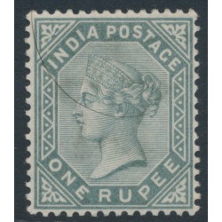 INDIA - 1883 1R slate Queen Victoria, star watermark, MH – SG # 101