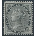 INDIA - 1855 4a black QV, on blued paper, no watermark, used – SG # 35