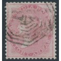 INDIA - 1855 8a carmine QV, on blued paper, no watermark, used – SG # 36