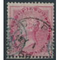 INDIA - 1856 8a carmine QV, white paper, no watermark, used – SG # 48