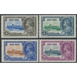 HONG KONG - 1935 3c to 20c KGV Jubilee set of 4, MH – SG # 133-136