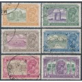 INDIA - 1931 ¼a to 1R New Delhi set of 6, stars pointing right, used – SG # 226-231