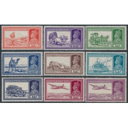 INDIA - 1937 Transportation definitives set of 9, MH – SG # 251-258+277