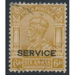 INDIA - 1936 6a bistre King George V overprinted SERVICE, used – SG # O131