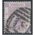 HONG KONG - 1882 10c dull mauve QV, crown CA watermark, used – SG # 36 / Z799