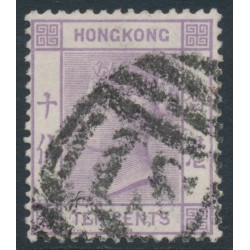 HONG KONG - 1882 10c mauve QV, crown CA watermark, Shanghai cancel – SG # 36 / Z799