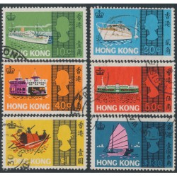 HONG KONG - 1968 10c to $1.30 Sea Craft set of 6, used – SG # 247-252